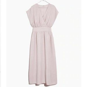 ISO Madewell Linen Dolman Sleeve Midi Dress